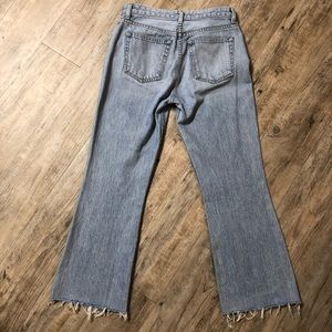 Reformation cropped flare jeans